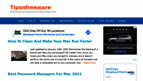 What Tipsnfreeware.com website looked like in 2021 (3 years ago)