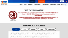 What Topperlearning.com website looked like in 2021 (3 years ago)