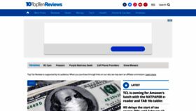 What Toptenreviews.com website looked like in 2021 (3 years ago)