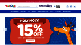 What Toysrus.ca website looked like in 2021 (3 years ago)