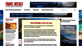 What Travelweekly.com website looked like in 2021 (3 years ago)