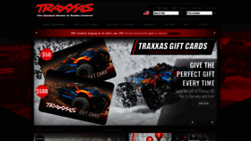 What Traxxas.com website looked like in 2021 (3 years ago)