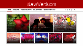 What Truelovewords.com website looked like in 2021 (3 years ago)