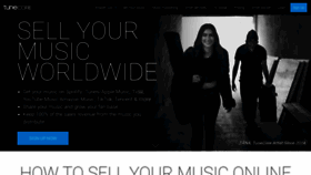 What Tunecore.com website looked like in 2021 (3 years ago)