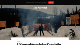 What Thenarwhal.ca website looked like in 2021 (3 years ago)