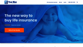What Truebluelifeinsurance.com website looked like in 2021 (3 years ago)
