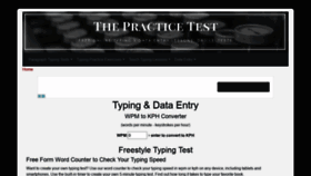 What Thepracticetest.com website looked like in 2021 (3 years ago)