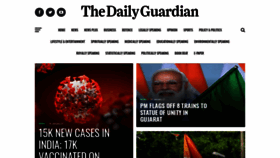What Thedailyguardian.com website looked like in 2021 (3 years ago)