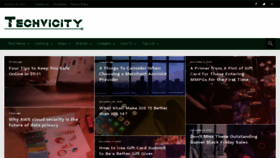 What Techvicity.com website looked like in 2021 (3 years ago)