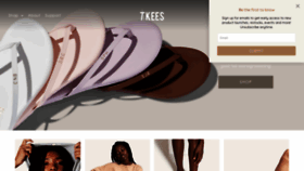 What Tkees.com website looked like in 2021 (5 years ago)