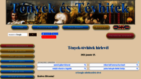 What Tenyek-tevhitek.hu website looked like in 2021 (3 years ago)