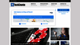 What Techchunks.com website looked like in 2021 (3 years ago)