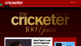 What Thecricketer.com website looked like in 2021 (3 years ago)