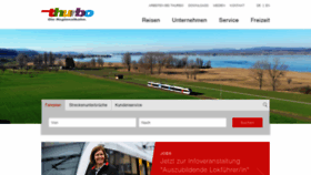 What Thurbo.ch website looked like in 2021 (3 years ago)
