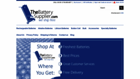 What Thebatterysupplier.com website looked like in 2021 (3 years ago)