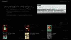 What Typelit.io website looked like in 2021 (4 years ago)