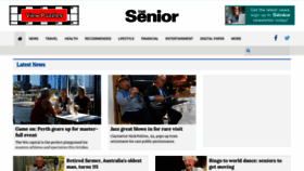 What Thesenior.com.au website looked like in 2021 (3 years ago)