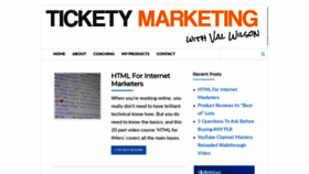 What Ticketymarketing.com website looked like in 2021 (3 years ago)