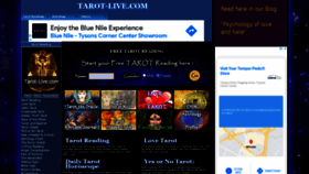 What Tarot-live.com website looked like in 2021 (3 years ago)