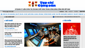 What Tapchicongsan.org.vn website looked like in 2021 (3 years ago)