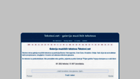 What Tekstovi.net website looked like in 2021 (3 years ago)