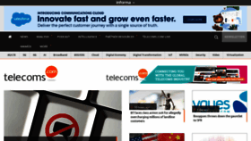 What Telecoms.com website looked like in 2021 (3 years ago)