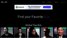 What Thedjlist.com website looked like in 2021 (3 years ago)