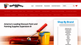 What Thepaintstore.com website looked like in 2021 (3 years ago)