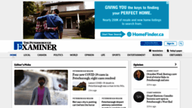 What Thepeterboroughexaminer.com website looked like in 2021 (3 years ago)