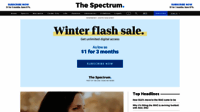 What Thespectrum.com website looked like in 2021 (3 years ago)