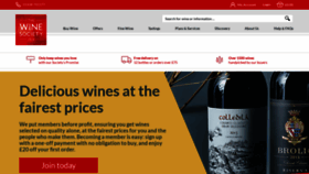 What Thewinesociety.com website looked like in 2021 (3 years ago)