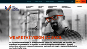 What Thevisioncouncil.org website looked like in 2021 (3 years ago)
