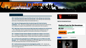 What Thisdayinrock.com website looked like in 2021 (3 years ago)