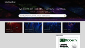 What Ticketliquidator.com website looked like in 2021 (3 years ago)