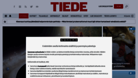 What Tiede.fi website looked like in 2021 (3 years ago)