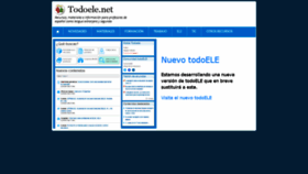 What Todoele.net website looked like in 2021 (3 years ago)