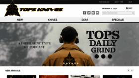 What Topsknives.com website looked like in 2021 (3 years ago)
