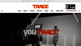 What Trace.tv website looked like in 2021 (3 years ago)