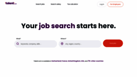 What Talent.com website looked like in 2021 (3 years ago)
