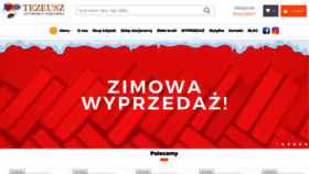 What Tezeusz.pl website looked like in 2021 (3 years ago)