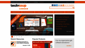 What Techsoupcanada.ca website looked like in 2021 (3 years ago)