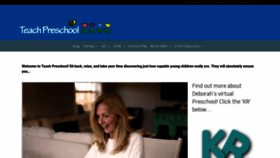 What Teachpreschool.org website looked like in 2021 (3 years ago)