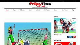 What Thefridaytimes.com website looked like in 2021 (3 years ago)