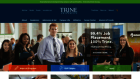 What Trine.edu website looked like in 2021 (3 years ago)