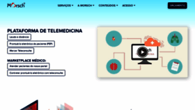 What Telemedicinamorsch.com.br website looked like in 2021 (3 years ago)