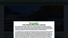 What Travelo.hu website looked like in 2021 (3 years ago)