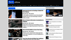 What Techehow.com website looked like in 2021 (4 years ago)