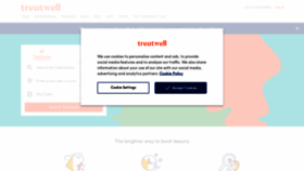 What Treatwell.co.uk website looked like in 2021 (3 years ago)