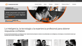 What Thomsonreuters.cl website looked like in 2021 (3 years ago)