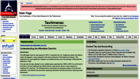 What Taxalmanac.org website looked like in 2021 (3 years ago)